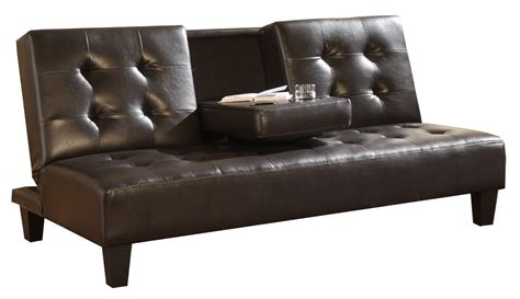 Buy Online Brown Leather Sofa Bed
